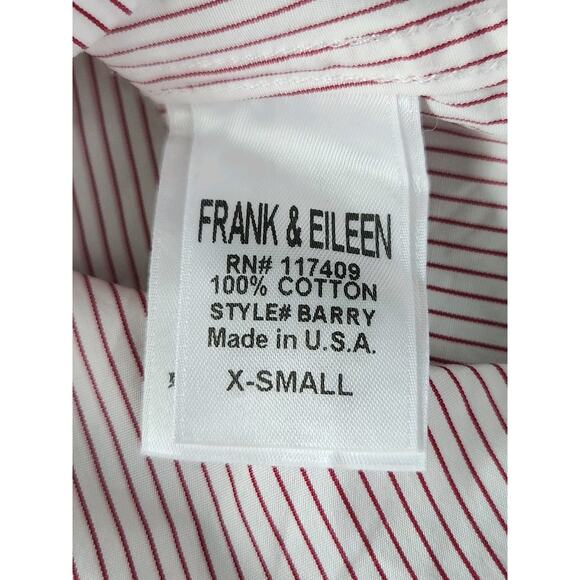 Frank & Eileen Barry Striped Long Sleeve Button Down Collar Shirt Size XS - Picture 6 of 9